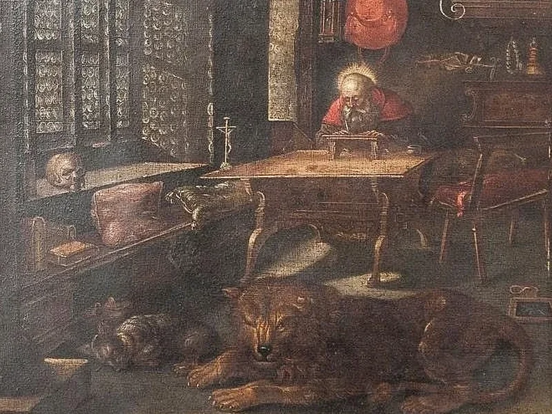 1688-Christian Johann Bendeler - San Girolamo nel suo studio